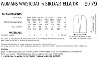 Knitting Pattern - Sirdar 9779 - Ella DK - Womans Waistcoat